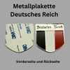 Set of 2 German Empire Metal Plaque/Stickers