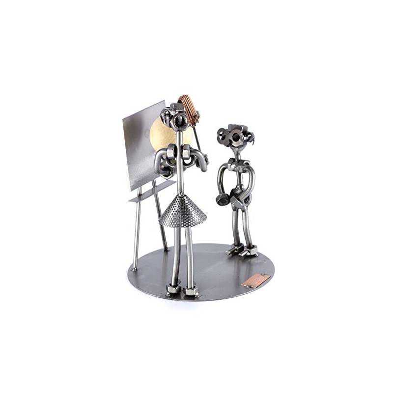 Steelman24 I Nuts and bolts sculpture Female Teacher With A