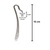 Stunning Shiny Silver Colour Guardian Angel Bookmark with Crystal Effect