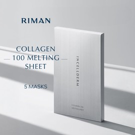 Incellderm Collagen 100 Melting Sheet Mask | Collagen-Infused Formula | Ultra-Fine Fiber Technology for Optimized Absorption and Hydration | Supports Skin Smoothness and Elasticity