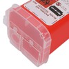 Razors Blades Disposal Case, Large Capacity Red Razor Blade Bank
