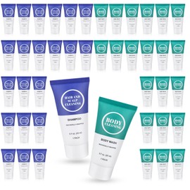 Travel Size Shampoo and Body Wash Set, Small Trial Hair Shampoo Sample Shower Gel Kit Mini Toiletries Amenities Set for Men and Women, Cleansing for Hotel/Vacation/Homeless 0.7 oz/20 ml (200 Pack)