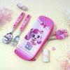 Teenieping Character Fork, Spoon, and Chopsticks Flatware Set with Case,