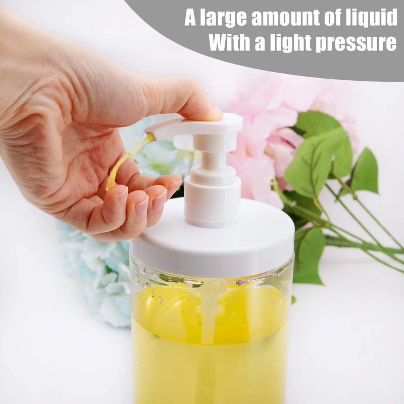 Cosywell Pump Bottle Dispenser Plastic Pump Bottles Refillable Bottles Wide