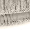 Neverless® Ladies Knitted Hat Lined Fur Pom Faux Fur Bobble