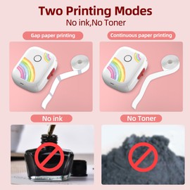 P12 Label Maker Mini Bluetooth Label Printer Portable Thermal Sticker Machine thermal label printer Price Stickers Mini Printer Label Maker Printer for Storage Office Home (Color Printer+1 Tape)