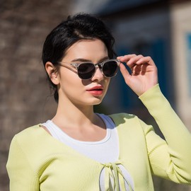 LifeArt Vintage Round Polarized Sunglasses for Men and Women Gradient Gray Lens UV400 Protection Outdoor Shades with Black silver+Clear silver Frame 2 Pack