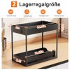 Under Sink Shelf, 2 Tier Standing Shelf, Kitchen Organiser with