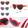 Chic Moon 3 Pairs Heart Effect Diffraction Glasses Heart Shaped