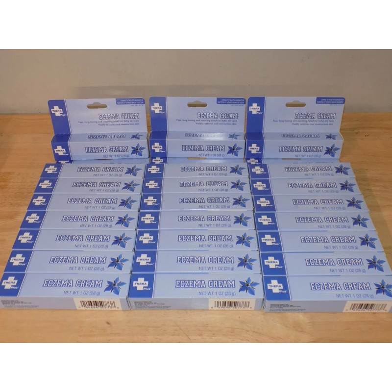 Thera Plus 24 PACK Hydrocortisone 1% Cream 1oz, Anti-Itch Eczema