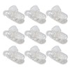 20pcs Hearing Aid Lanyard Clip ABS Portable Transparent Clip Accessory