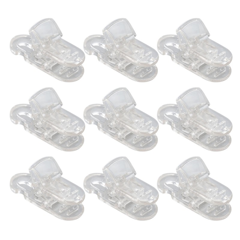 20pcs Hearing Aid Lanyard Clip ABS Portable Transparent Clip Accessory