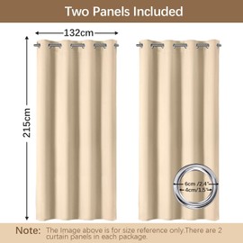 Vorhänge für den Außenbereich, wasserdicht, Beige, Außenvorhänge für Pergolen, Veranden und Terrassen – elegantes und robustes Design zum Schutz Ihres Außenbereichs (2)