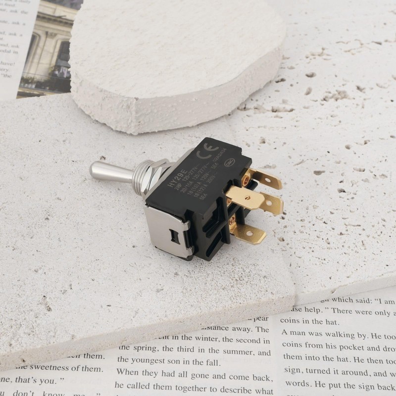 Micro Traders 1pc 4-Pin 2-Position Lever Switch Self-Locking Toggle Switch