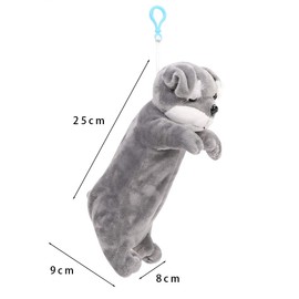Pencil Case Dog Shape Pens Case Border Collie Pencil Case Schnauzer Pencil Case Chihuahua Pencil Case Plush Pencil Bag Cute Stationery Organiser Boys Pencil Bag Girls Bag