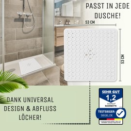 SilverRack DermaSensitive Bath Mat, 100% BPA Free