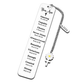 Baptism Gifts for Teen Girls Teenage First Communion Gift for Girls Religious Christian Confirmation Gifts Bookmark for Women Girls Graduation Birthday Gift for Her Stocking Stuffers for Teen Girl Boy