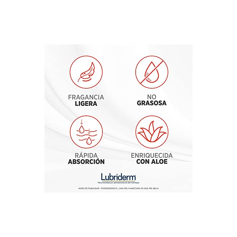 Lubriderm Fragancia Ligera, 400 Ml, Pack of 1