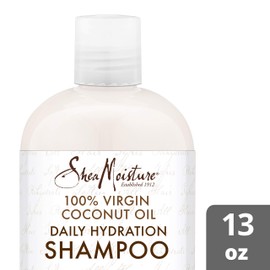 Sheamoisture Daily Hydration Shampoo for All Hair Types 100% Virgin Coconut Oil Sulfate-Free 13 oz