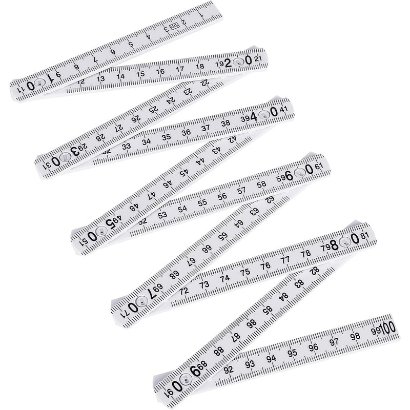 Folding Rule, Pack of 6 Folding Rule, 1 m Made