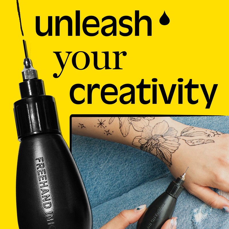 Inkbox Freehand Ink- Temporary Tattoo Drawing Kit | Stainless Steel