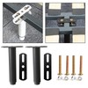 Toolzia Adjustable Bed Legs, Metal Retractable Heavy Duty Bed Center