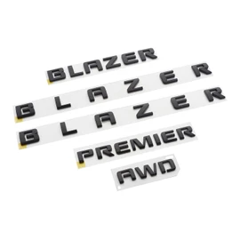 5Pc 2019-2022 Blazer Premier AWD Emblem 3D Badge Letter Nameplate Bundle Package 84188531 Replacement for Blazer (Gloss Black)