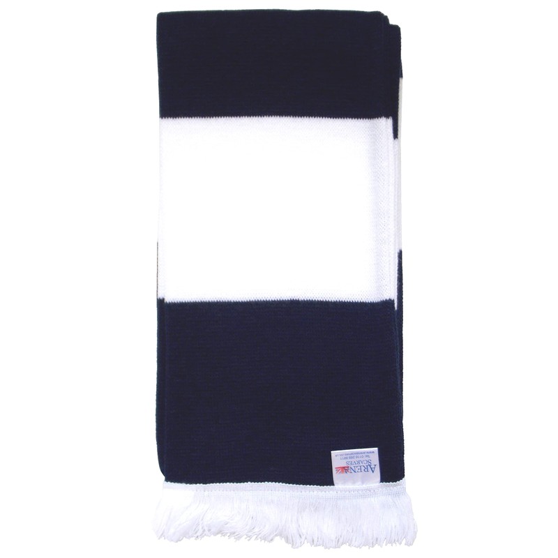 Spurs Fans Navy and White Traditional Bar Scarf