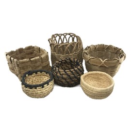 Traditional Craft Kits Beginner Basket Weaving Kit (Set of 6) - Basketry Weave Kit for Kids and Adults Complete with Basket Weaving Supplies and Instructional Booklets