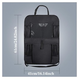 Middrivr Car Storage Organizer, Car Organizer Bag, Car Front Seat Organizer, Automotive Seat Back Organizers, Car Seats Storage Hanging Bag Car Interior Accessories for All Cars