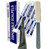 Disposable Scalpels Blades High-Carbon Steel Blades, Plastic Handle, Sterile, Dermaplaning,
