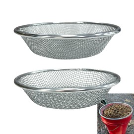 ANISUN 2Pcs Soil Sifter for Gardening Rock Sifter for 5gallon Bucket Dirt Sifter Garden Compost Sifter（1/4" Mesh & 1/8" Mesh）