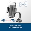Cellularline | Hug Flexi - Universal | Auto-Smartphone-Halterung mit Saugnapf-Befestigung