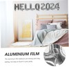Alipis Aluminum Film Balloons Kit 2024 New Year Decorative Banners