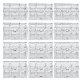 12PCS Hollow Out Candy Box Chocolate Gift Treat Boxes Container Case Wedding Party FavorL Silver