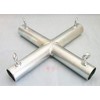 4 Way Flat X Shaped 1" Canopy Fitting (FXB) -