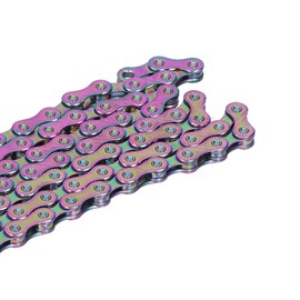 VBESTLIFE Bicycle Chain, 10 Speed Colorful Bicycle Chain MTB Road Bike Ultralight Chain with Buckle