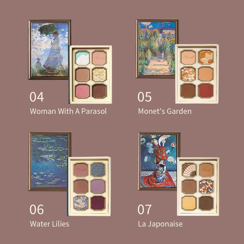 MilleFee Paintings Eyeshadow Palette (11 Sunflowers) 6 Colors Eye Makeup