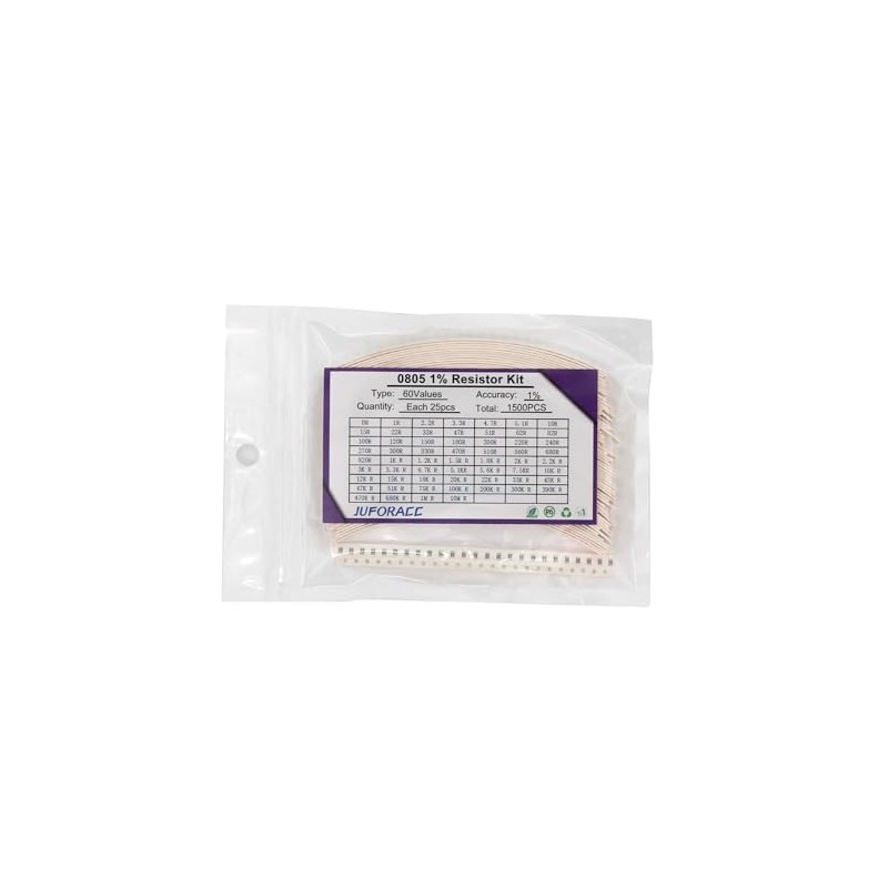 0805 - Kit de resistencia SMD, 1500 unidades