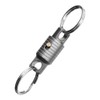 DONGKER Titanium Double-Sided Key Holder, Removable Key Ring, Rotatable Titanium