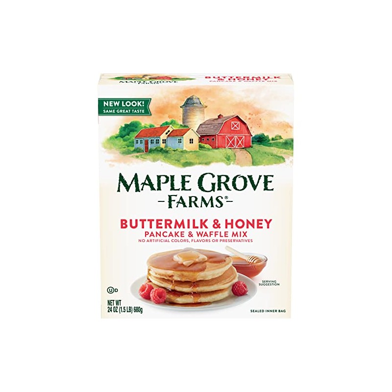 Maple Grove Farms Pancake & Waffle Mix, Buttermilk & Honey,