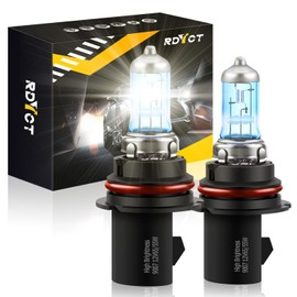 RDYCT 9007 HB5 Halogen Bulb Super Bright Warm White High Low Beam Headlight Bulbs 12V 100/80W 5500K, Pack of 2