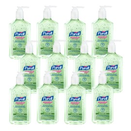 PURELL Advanced Hand Sanitizer Soothing Gel, Fresh Scent, 12 fl oz Pump Bottle (Pack of 12) - 3639-12