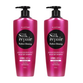 Elastine Silk Repair Perfect Shining Shampoo, 1.2L, 2 bottles / 엘라스틴 실크리페어 퍼펙트 샤이닝 샴푸, 1.2L, 2개