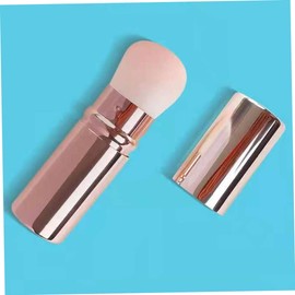 Brochas retráctiles en polvo, brocha de rubor portátil, brocha de maquillaje retráctil, brocha Kabuki para viajes, brocha de maquillaje portátil para rubor, bronceador, resaltado