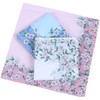 HOULIFE Ladies 100% Cotton Handkerchiefs Women's Cherry Blossom Floral Print