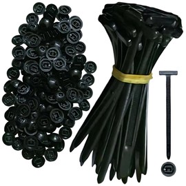 Cable Tie Buckle Nylon Universal Cable Tie Buckle Heavy Duty Self Locking Nylon Zip Ties Multipurpose Plastic Cable Ties Tool for Car Daily Auto Fixing (Black-60pcs)