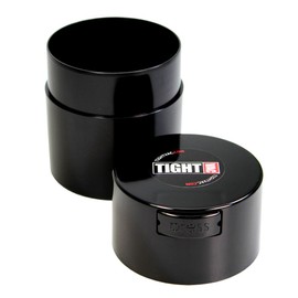 Tightvac - Premium Airtight Herb Storage Container - Holds ½ oz to 3 ounces - Keep Your Herbs and Dry Goods Fresh and Flavorful. Black