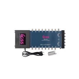 GSS 5/16 Multiswitch for Quattro & Quad LNB, Multiswitch for 1 Satellite & 16 Subscribers Complete (TV, Satellite Receiver), Matrix, HD 4K UHD, for Satellite Dishes Satellite System