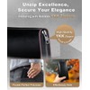 Matakul LONG WALLET,Leather Wallet, Long Zippered Pouch Wallet for Men,